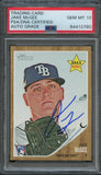 2011 Topps Heritage #19 Jake McGee Signed Card PSA Slabbed AUTO 10 Rays