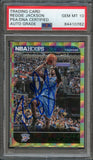 2014-15 NBA Hoops #242 Reggie Jackson Signed Card AUTO 10 PSA Slabbed