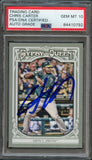2013 Topps Gypsy Queen #24 Chris Carter Signed Card PSA Slabbed Auto 10 A's