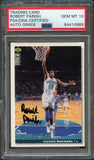 1995-96 Upper Deck Collector's Choice #100 Robert Parish Signed AUTO 10 PSA Slabbed Hornets