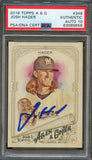 2018 Topps Allen & Ginter #348 Josh Hader Signed Card PSA Slabbed Auto Grade 10 Brewers