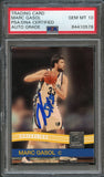 2010 Donruss #91 Marc Gasol Signed Card AUTO 10 PSA Slabbed Grizzlies