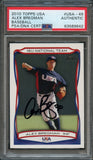 2010 Topps USA 16U #49 Alex Bregman Signed Card PSA Slabbed Auto USA