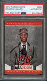 2012 NBA Hoops #280 Damian Lillard Signed Rookie Card AUTO PSA Slabbed RC Blazers