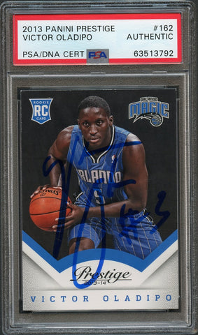 2013 Panini Prestige Victor Oladipo #162 Signed Card AUTO PSA/DNA Slabbed RC