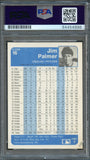 1984 FLEER #16 Jim Palmer Signed Card PSA Slabbed Auto Orioles