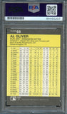 1986 Fleer #69 Al Oliver PSA/DNA Slabbed Autographed AUTO Blue Jays