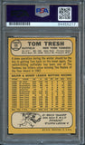 1969 TOPPS #212 TOM TRESH Signed Card PSA Slabbed Auto Yankees