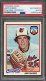 1978 Topps #160 Jim Palmer Signed Card PSA Slabbed Auto Orioles