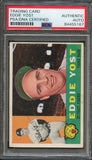 1960 Topps #245 Eddie Yost Signed Card PSA Slabbed Auto Tigers