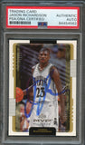 2001-02 Upper Deck MVP #209 Jason Richardson Signed Card AUTO PSA Slabbed RC Michigan State