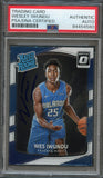 2017 Donruss Optic Rated Rookie #168 Wes Iwundu Signed Card AUTO PSA/DNA Slabbed RC Magic