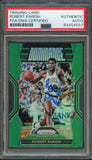 2018-19 Prizm Dominance Green #14 Robert Parish Signed AUTO PSA Slabbed Celtics