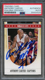 2011-12 NBA Hoops #163 Anthony Carter Signed Card AUTO PSA Slabbed Raptors