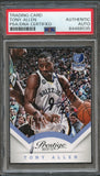 2013-14 Panini Prestige #135 Tony Allen Signed Card AUTO PSA Slabbed Grizzlies