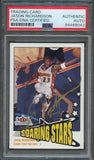 2002-03 Fleer Tradition #229 Jason Richardson Signed Card AUTO PSA Slabbed Warriors