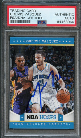 2012-13 NBA Hoops #64 Greivis Vasquez Signed AUTO PSA Slabbed Hornets