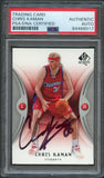 2006-07 SP Authentic #36 Chris Kaman Signed Card AUTO PSA Slabbed Clippers