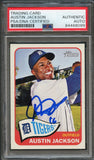 2014 Topps Heritage #130 Austin Jackson Signed Card PSA Slabbed Auto Tigers