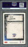 2008-09 Fleer #196 Jeff Green Signed Card AUTO PSA/DNA Slabbed Thunder
