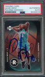 2003-04 Upper Deck Standing O #102 David West Signed Card AUTO PSA Slabbed Hornets