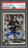 2018 Bowman #83 Nicky Delmonico Signed Card PSA Slabbed Auto RC White Sox