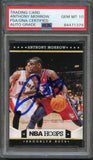 2012-13 NBA Hoops #11 Anthony Morrow Signed Card AUTO 10 PSA Slabbed Nets