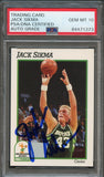 1991 NBA Hoops #122 Jack Sikma Signed Card AUTO 10 PSA/DNA Slabbed Bucks