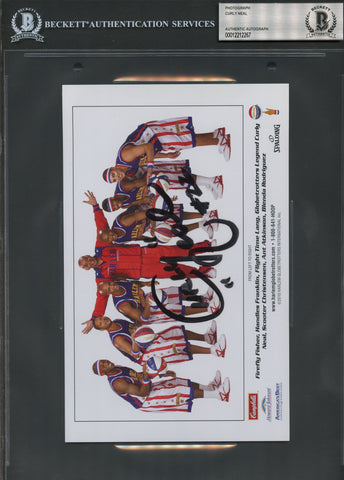 Curly Neal signed Photo Beckett 8x10 slabbed Harlem Globetrotters autographed